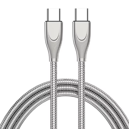 New 65W metal hose USBC-USBC quick charging cable type-c to type-c 20v3.3a data cable