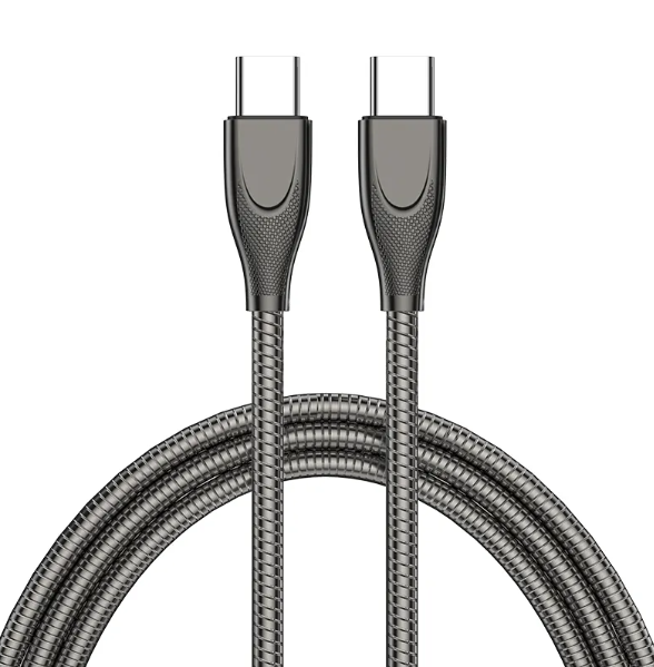 New 65W metal hose USBC-USBC quick charging cable type-c to type-c 20v3.3a data cable