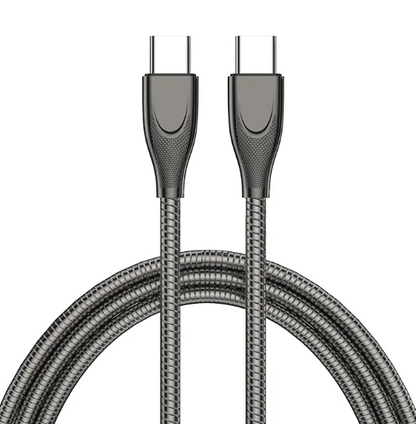 New 65W metal hose USBC-USBC quick charging cable type-c to type-c 20v3.3a data cable