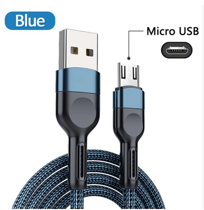 Original Fast Charger micro usb Cable 1/2/3M 3A Android Data Line For Samsung Galaxy S7 Xiaomi Redmi 9A 6 7A Note 5 6 Pro Huawei
